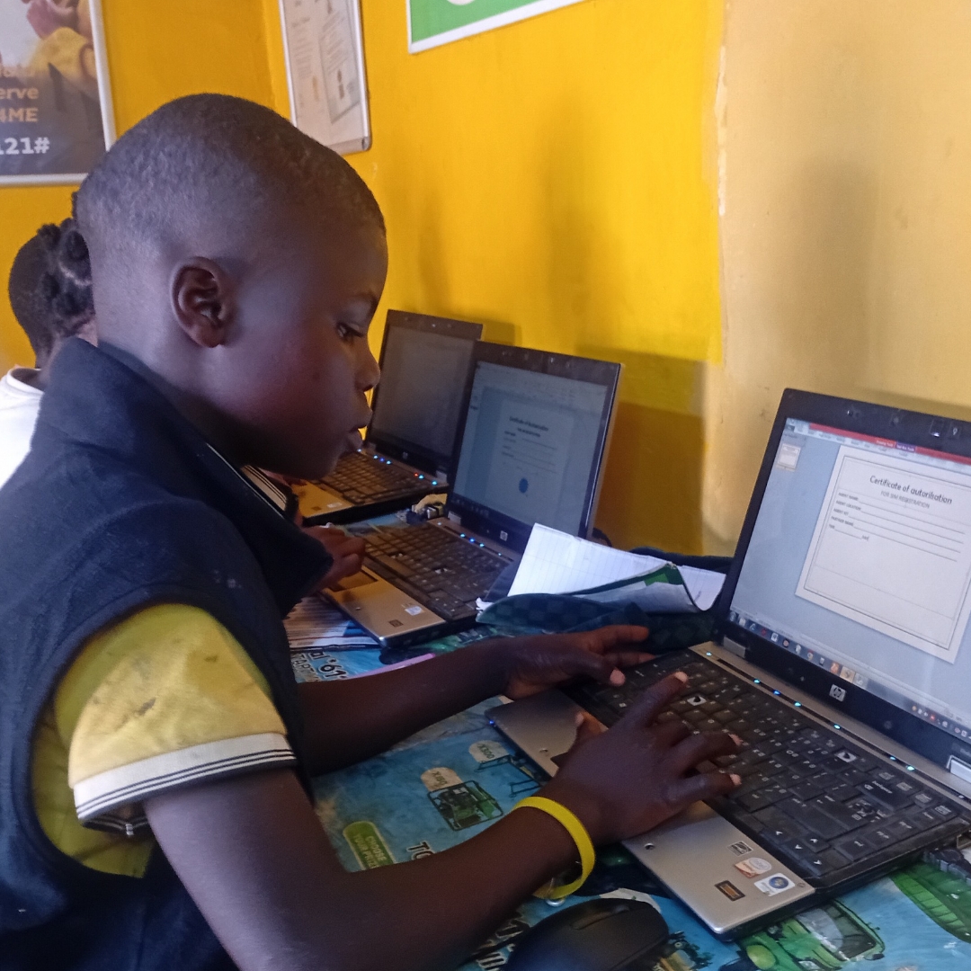 ICT Academ student learning computer at Ekesh ICT Academy